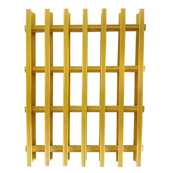 Yellow anti-corrosion FRP fiberglass grating, industrial molded walkway grating from Mingchi